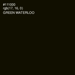 #111000 - Green Waterloo Color Image